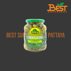 เคอเน่ แตงกวาดองปรุงรส 330 กรัม.Cornichons (Kuhne Brand) 330g.