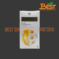 ทไวนิงส์ เครื่องดื่มสมุนไพรดอกคาโมไมล์ 1 กรัม x 25 ซอง.TWININGS Of London. Pure Camomile. Infusion Delicate & Calming. 1 g. x 25 sachets.