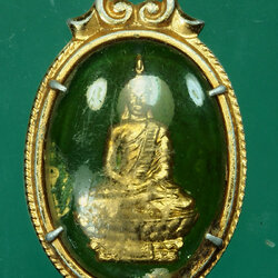 *29954 ล็อกเก็ตพระพุทธ ฉากเขียว MADE IN GERMANY เก่าไม่ทราบที่และปีสร้าง 4