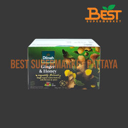 ดิลมา ชาดำ กลิ่นจิงเจอร์ แอนด์ ฮันนี่ 20 ซอง x 2 กรัม. Dilmah. Ginger & Honey Flavoured Ceylon Black Tea. 20 bags x 2 g.