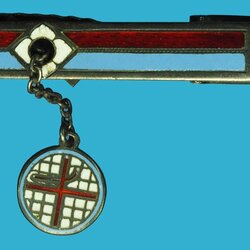 *37420 กลัดติดไทด์ ลงยาทำด้วยเงิน งานนอก เป็นของสะสม 17