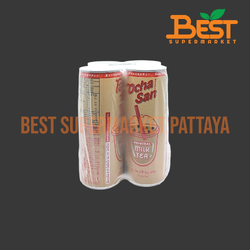 โอฉะซัง เครื่องดื่มชานมไข่มุก สูตรดั้งเดิม แพ็ค 4 230 มล. Bubble Milk Tea Drink Original (Ochasan Brand) Pack 4 230 ml.