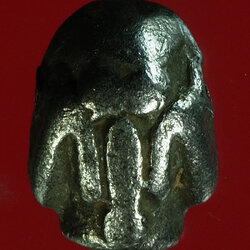 *28510 พระปิดตา เนื้อปรอท เก่าพอมีอายุ ไม่ทราบที่และปีสร้าง 6