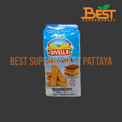 ดีเวลล่า Savoiardi บิสกิต 400 กรัม. DIVELLA Savoiardi Ladyfingers. 400 g.