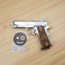 แบลงค์กัน KUZEY M1911 SPRINGFIELD ARMORY สีเงินเงา 4นิ้ว blank gun