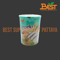 มาม่าข้าวต้มคัพ ข้าวต้มกึ่งสำเร็จรูปรสปลาทรงเครื่อง 40 กรัม. Cup Instant Rice Soup Fish Flavour 40 g.