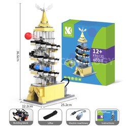 KEEYEE WORLD K96130 ชุดเรียนรู้ เสริมทักษะ Rolling Ball Building ตัวต่อ STEAM Educational Programmable Robot Kit Building Block