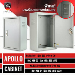 Apollo ตู้สวิชบอร์ด มี 4 เบอร์