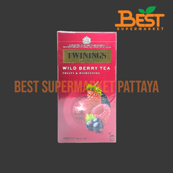 ทไวนิงส์ ไวลด์ เบอร์รี 2 กรัม x 25 ซอง.TWININGS Of London.Wild Berry Tea Fruity & Refreshing. 2 g. x 25 sachets.