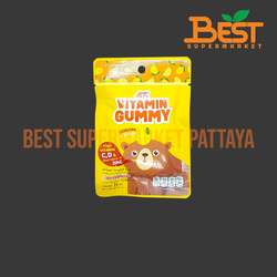 เอ็มเค กัมมี่เยลลี่ กลิ่นเลมอน 24 กรัม. MK Vitamin Gummy Lemon Flavour. 24 g.