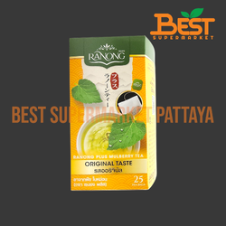 เรนอง พลัส ชาจากพืช ใบหม่อน 2.0กรัม x 25ซอง.Ranong Plus Mulberry Tea Original Taste 2.0g. x 25 tea bags.