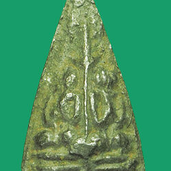 *33561 พระปิดตา สองเกลอ หลังยันต์ เนื้อชินเก่า ไม่ทราบที่และปีสร้าง 6