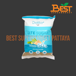 ดีไลท์ พลัส ดีเมอร์เรร่า ไลท์ ชูการ์ 500 กรัม. Delite Plus.Demerara Lite Sugar. 500 g.