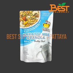 ครันชี่ มังกี้ ธัญพืชอบกรอบ รสนมฮอกไกโด 350 กรัม.Granala Hokkaido Milk Flavour Crunchy Monkey Brand 350g.