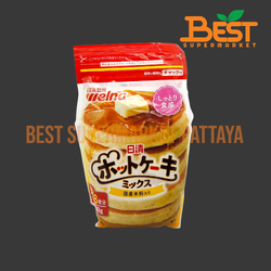 นิสชิน แป้งผสมสำหรับทำแพนเค้ก 400 กรัม. Nisshin Funwari Ku Chid Oke Hotcake Mix 400 g.