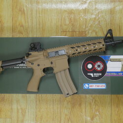 บีบีกันไฟฟ้า G&G CM 16 Raider L Tan สีทราย AEG BB GUN (กลม)