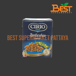 ซีริโอ ถั่วเลนทิลในน้ำมะเขือเทศ น้ำหนักสุทธิ 380 กรัม Cirio Lentils Net Weight 380 g.
