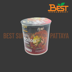 มังกรคู่ เรดดี้ วุ้นเส้นแจ่วฮ้อนหม้อดิน 53 กรัม.Instant Bean Vermicelli Thai Style Spicy and Sour Hot Pot Flavour Double Dragon Ready Brand 53 g.