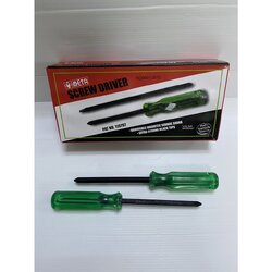 ไขควงหัวสลับ META ชุบดำ 4" ขายส่ง (ราคารวมแวท) ไขควงเล็ก ไขควง หัวแม่เหล็ก ไขควงสลับด้าม แฉกและแบน ไขควงสลับ ไขควงแฉก แบน ไขควงสลับ