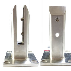 เสารับกระจกสระว่ายน้ำแบบตัน