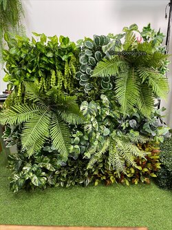 สวนแนวตั้งเทียม Green Wall ผนังต้นไม้เทียม Plant wall สวนแขวนเพดานต้นไม้ปลอม