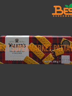 วอคเกอร์ส บัตเตอร์ ช็อร์ตเบรด 150 กรัม Walkers Pure Butter Shortbread 150 g.