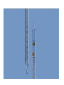 Pipettes, Serological, Class A ปีเปตต์ แบบปล่อยหมด (ขีดบอกปริมมาตรสีชา) 7079