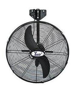 YUSHI พัดลมอุตสาหกรรมติดผนัง DF series ขนาด 24 นิ้ว รุ่น DF600-TW 24" (สีดำ)