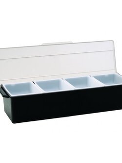 PCH-4 กล่องใส่เครื่องปรุงหรือเครื่องเคียงพลาสติก 4 ช่อง