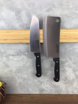 MG-6 แม่เหล็กติดมีด ขนาด 16 นิ้ว ตกแต่งด้วยลายไม้ เพื่อความสวยงาม หรูหรา