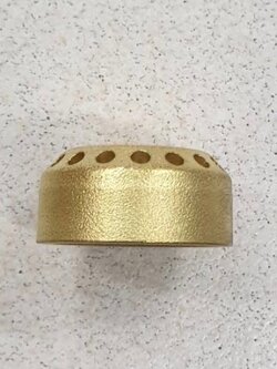 ฝาเฝืองทองเหลืองแท้ 100% วงใน LUCKY FLAME หัวเตา รุ่น AT-101,102