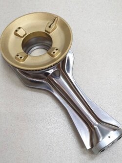 หัวเตาสแตนเลส ฝาเฝืองทองเหลือง RINNAI แท้ 100% ของเตา รุ่น RT-901A, RT-902A ครบชุด