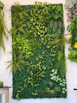 สวนแนวตั้งเทียม Green Wall ผนังต้นไม้เทียม Plant wall สวนแขวนเพดานต้นไม้ปลอม
