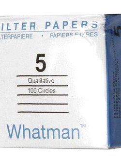 Filter Papers Grade 5,กระดาษกรอง เบอร์ 5, ยี่ห้อ Whatman™ (**เช็คสต๊อกสินค้าก่อนสั่งซื้อ**) 1005