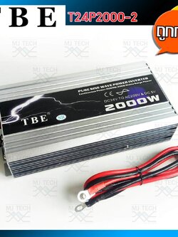 TBE Power Inverter Pure Sine Wave 24V 2000W เครื่องแปลงไฟ ไฟแบตเป็นไฟบ้าน รุ่น T24P2000-2