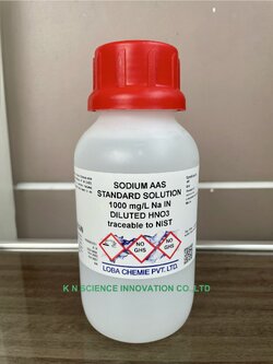 Sodium (in diluted HNO3), 1000 mg/l, AAS standard, NIST Traceable ,500 ml ,Loba A260N00500