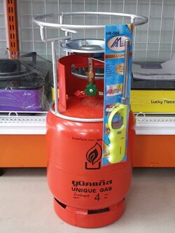 ถังแก๊สปิคนิค 4 กก.ไม่รวมน้ำแก๊ส ของใหม่มือ 1 พร้อมหัวเตา ยี่ห้อ ยูนิคแก๊ส ฟรี ปืนจุดแก๊ส 1 อัน