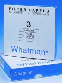 Filter Papers Grade 3,กระดาษกรอง เบอร์ 3, ยี่ห้อ Whatman™ (**เช็คสต๊อกสินค้าก่อนสั่งซื้อ**) 1003