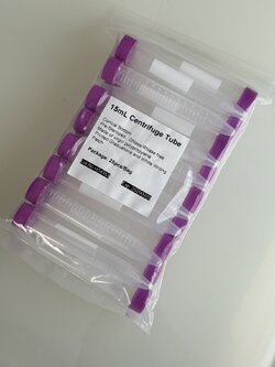 Centrifuge tube plastic แบบก้นแหลม ขนาด 15 ML