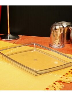 ASC-4 ถาดอคิลิคใสแบบเหลี่ยม สำหรับใส่ขวดเครื่องปรุงรส