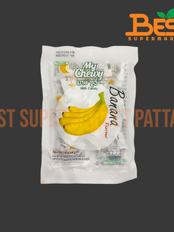 มายชูวี่ ลูกอมเคี้ยวหนึบกลิ่นกล้วย 67 กรัม.My Chewy Brand My Chewy Milk Candy Banana Flavour 67 g.