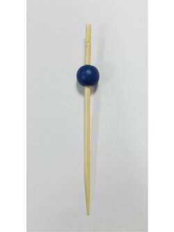 WCP90 ไม้จิ้มค็อกเทลหรือไม้บาร์บีคิวสีน้ำเงินแบบกลม