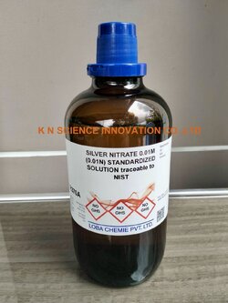 Silver Nitrate, Standardized solution, 0.01M (0.01N), Traceable to NIST ,1 L ,Loba R370A01000