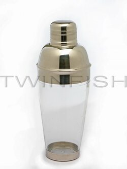 ASSK-400 ขวดผสมคอกเทลสเตนเลสและอคิลิคใส 400 มล.