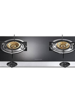 เตาแก๊สชนิดตั้งโต๊ะ MEX MESTER รุ่น PCM1608 ท๊อปกระจกนิรภัยสีดำ