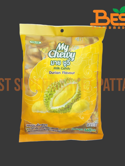 มายชูวี่ ลูกอมเคี้ยวหนึบกลิ่นทุเรียน 360 กรัม.My Chewy Brand My Chewy Milk Candy Durian Flavour 360 g.