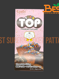 ท็อปเค้ก ขนมเค้กช็อคโกแลตไส้ครีมรสช็อกโกแลต 30กรัม x 6ซอง.Top Premium CupCake 30g. x 6Cupcakes