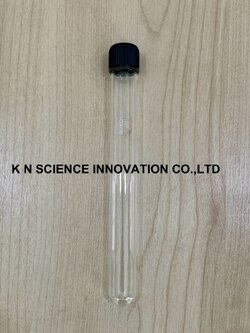 Culture Tubes, Clear glass, Round Bottom, with PP Screw Cap, BOROSIL หลอดทดลองสีใส ก้นมน ชนิดฝาเกลียว 9900