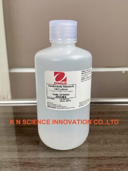 สารละลายบัฟเฟอร์ Standard Conductivity 1413 uS/cm ,ปริมาตร 250ml, ยี่ห้อ OHAUS /USA 30100443