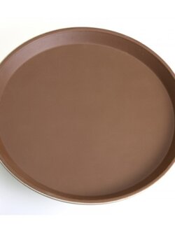 NSTK-014 ถาดเสิร์ฟกันลื่นชนิดตกไม่แตก แบบกลม 14 นิ้ว